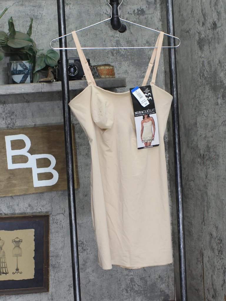 Miraclesuit Brown Firm Control Strapless Convertible Slip Erk889 Warm Sz Xl